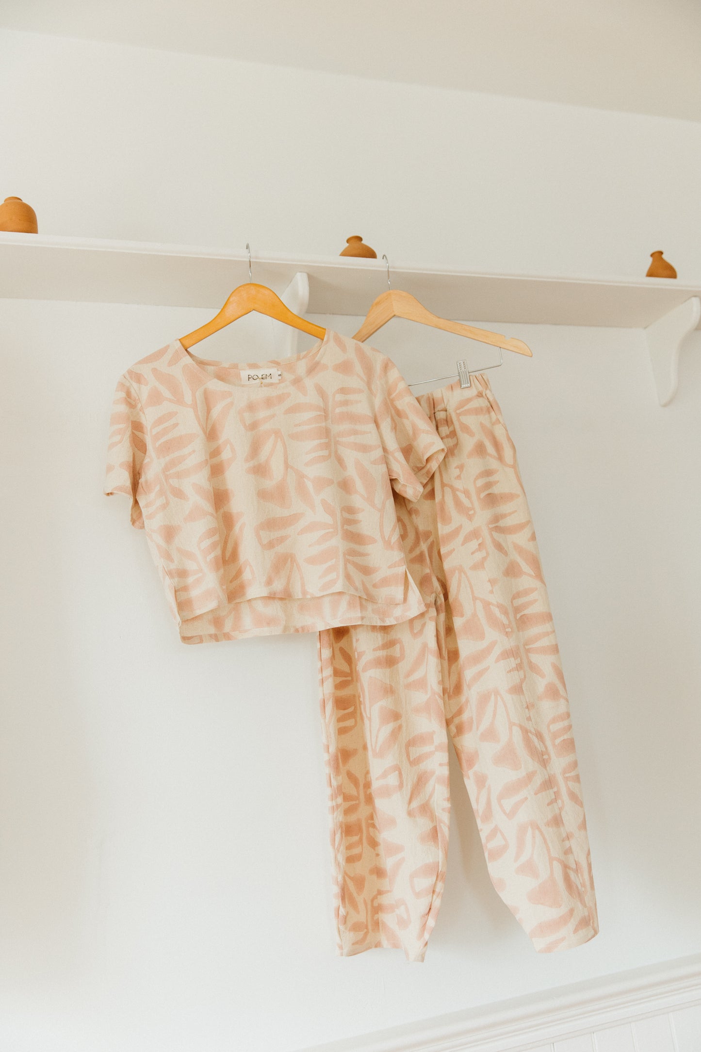 Botanical Block Print Palace Pants