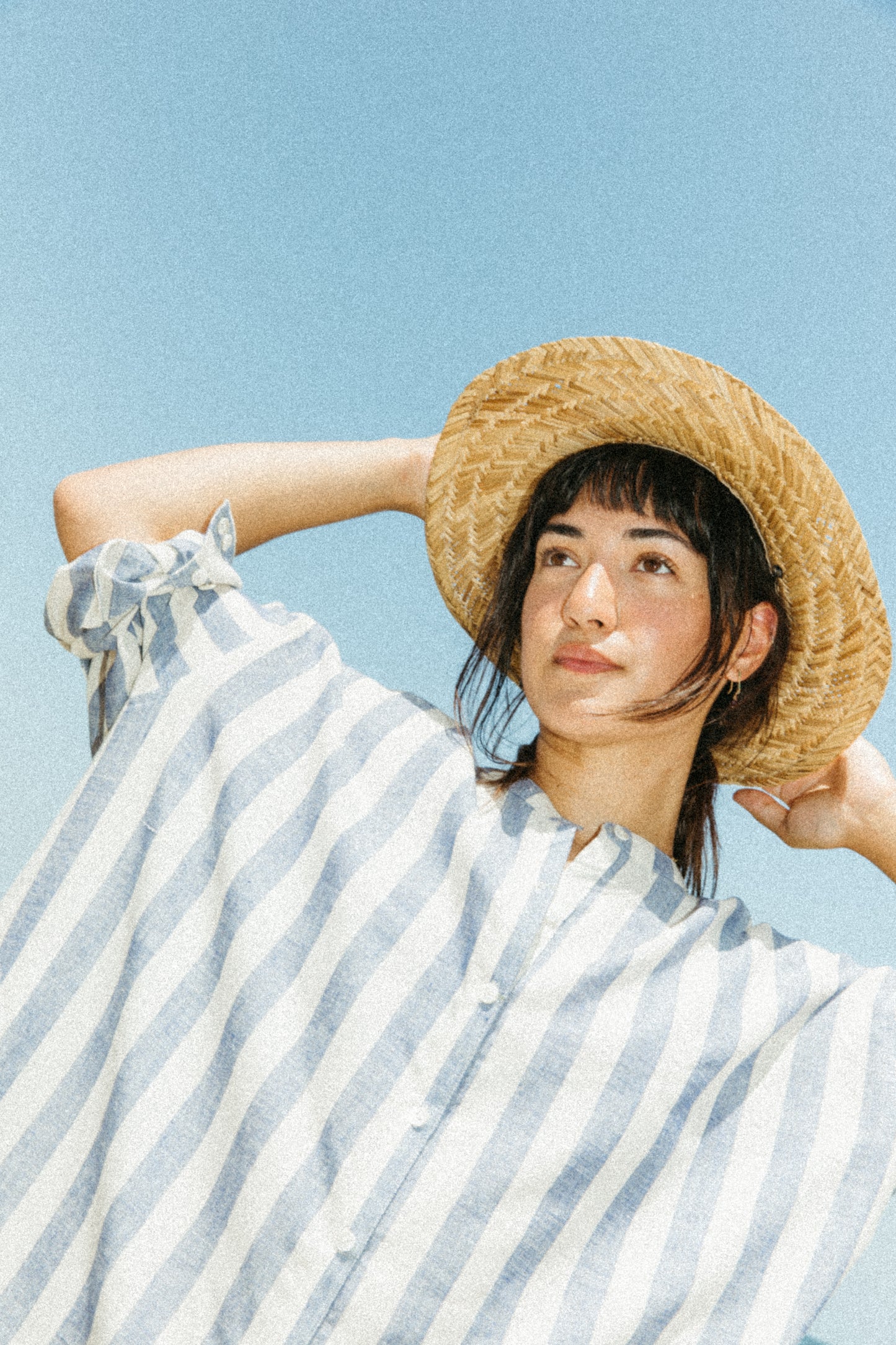 Organic Cotton Stripe Shirtdress