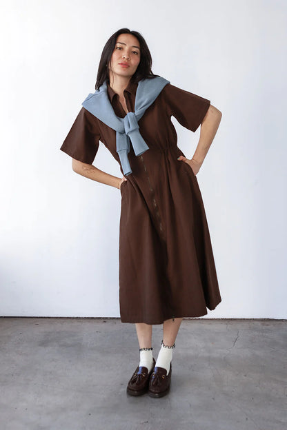 The Utility Dress | Chocolate