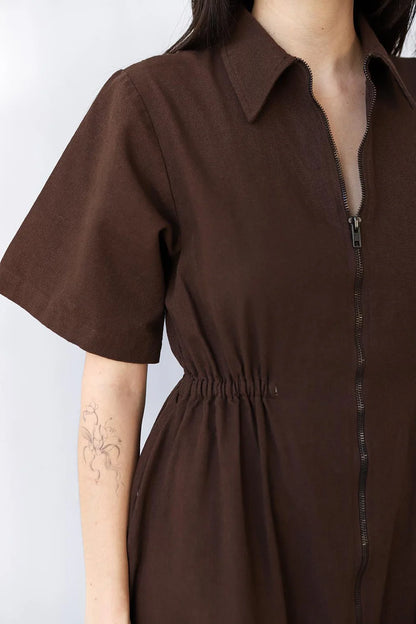 The Utility Dress | Chocolate