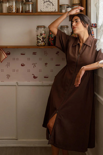 The Utility Dress | Chocolate
