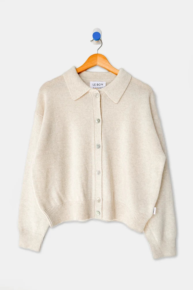 Lou Cashmere Cardigan | Oatmeal