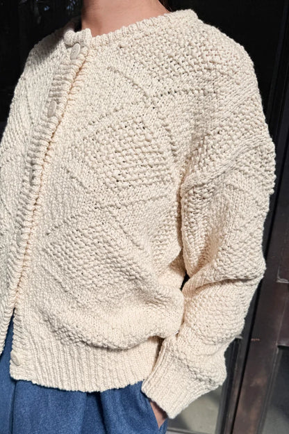 Cotton Mason Cardigan | Naturel