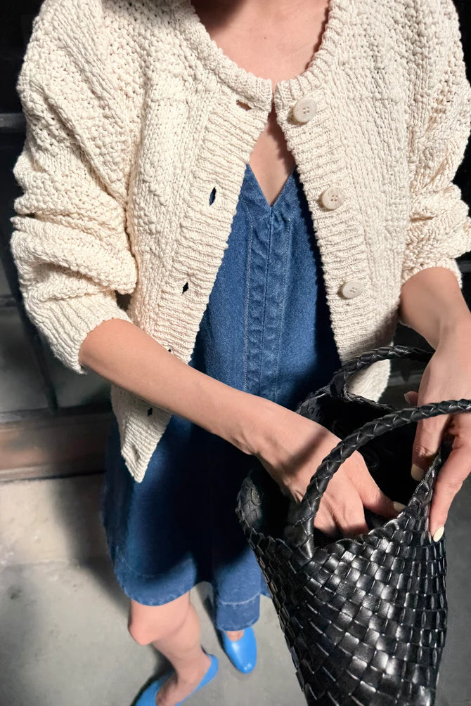 Cotton Mason Cardigan | Naturel