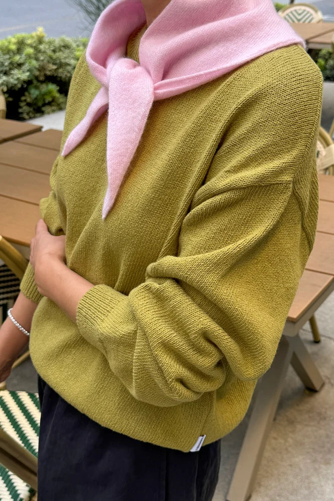 Milo Cotton Sweater | Golden Olive