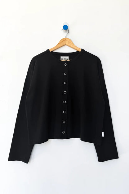 Soft Jersey Snap Cardigan | Multiple Colors