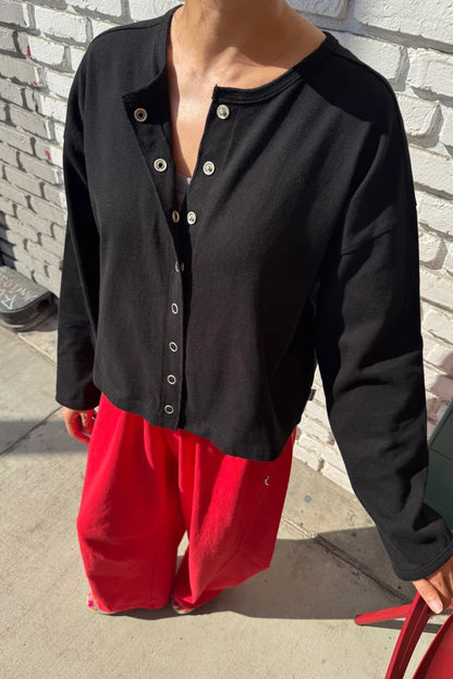 Soft Jersey Snap Cardigan | Multiple Colors