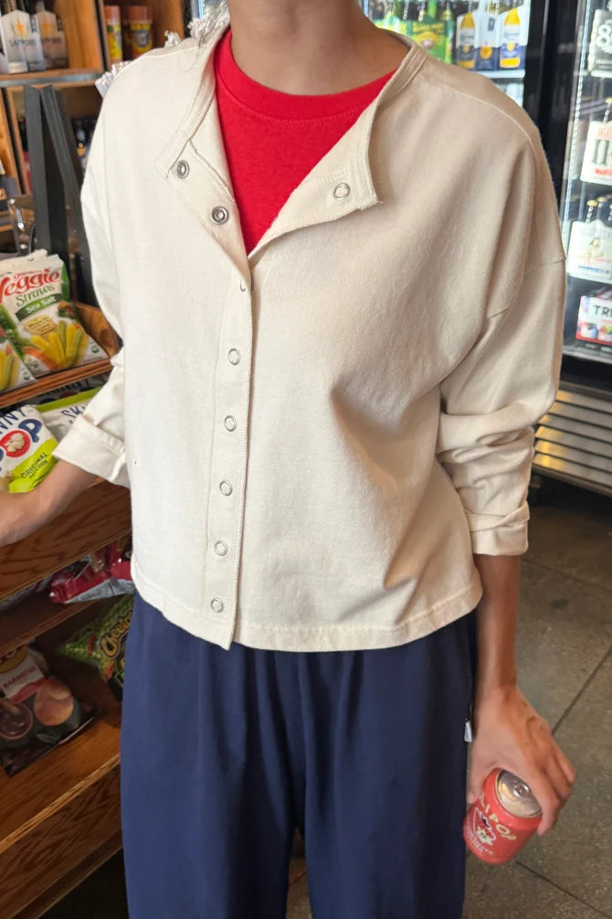 Soft Jersey Snap Cardigan | Multiple Colors