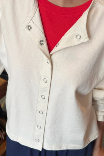 Soft Jersey Snap Cardigan | Multiple Colors