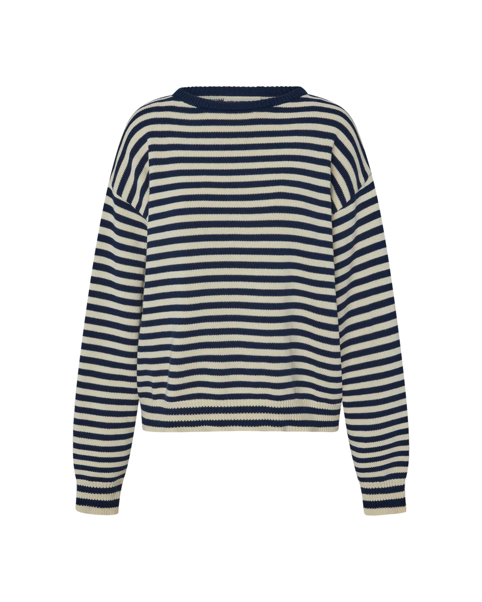 Stripe Crewneck Knit | Multiple Colors