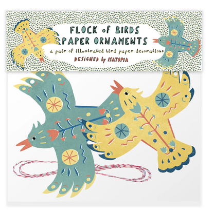 Flock of Birds Paper Ornaments