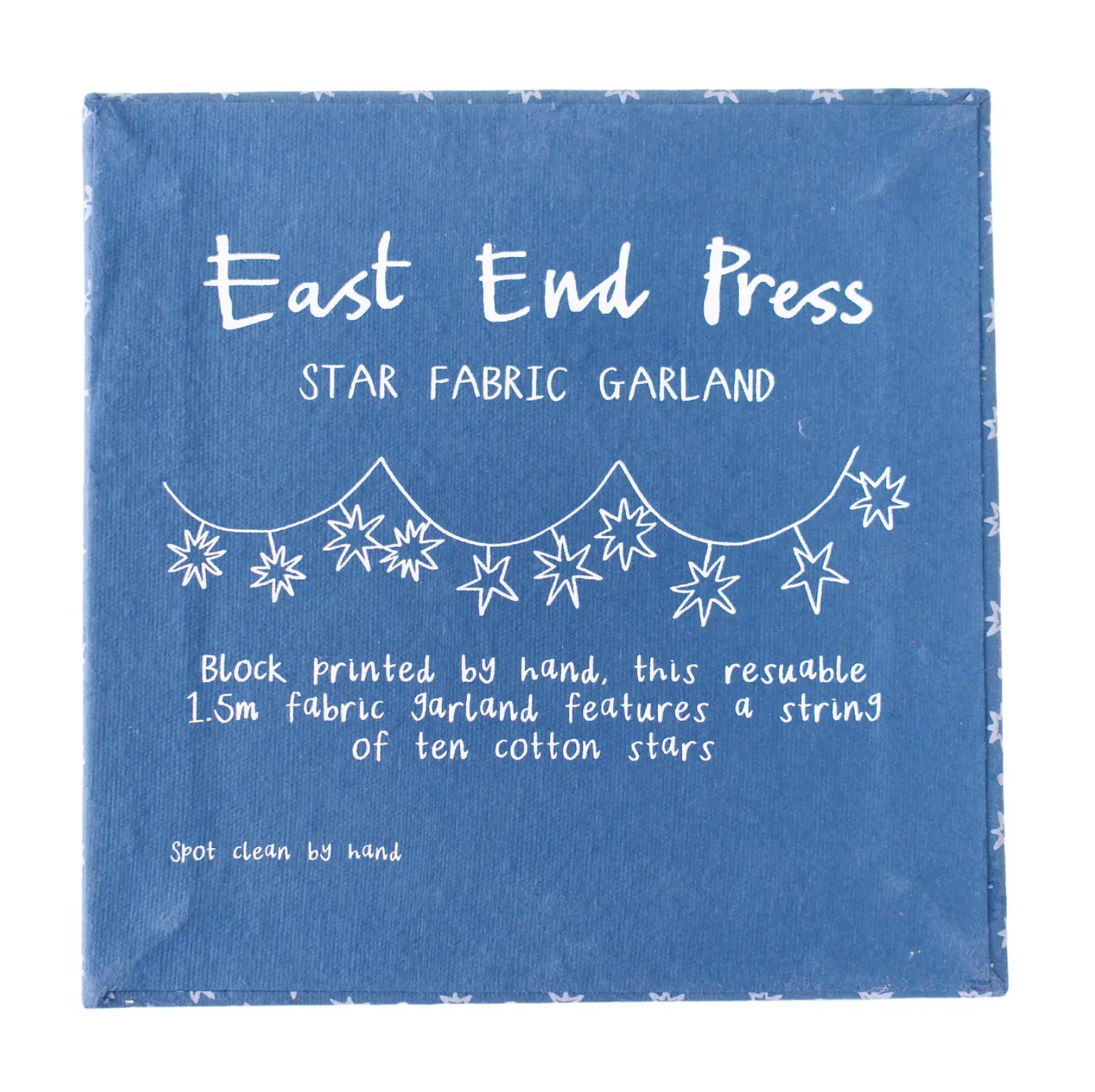 Blue Star Fabric Garland