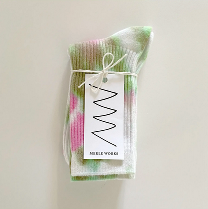 Watermelon Tie-Dye Socks