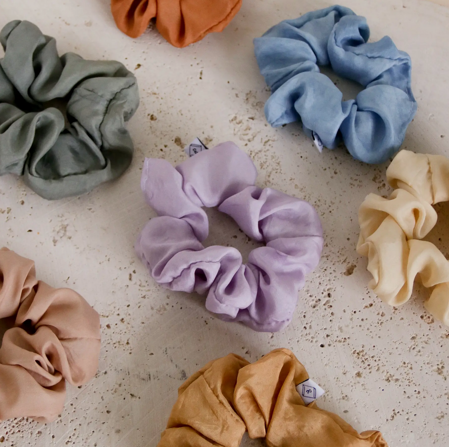 Plant Dyed Silk Scrunchie