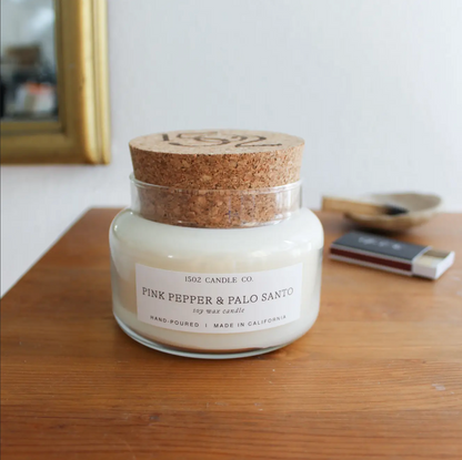 1502 Candle - Pink Pepper & Palo Santo