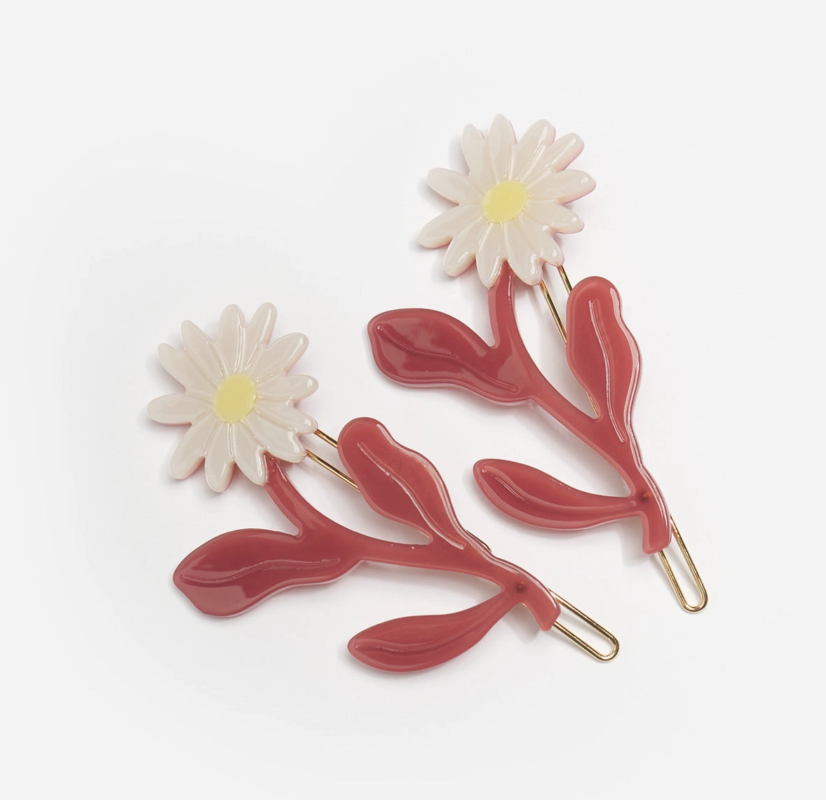 Daisy Flower Hair Clip Set