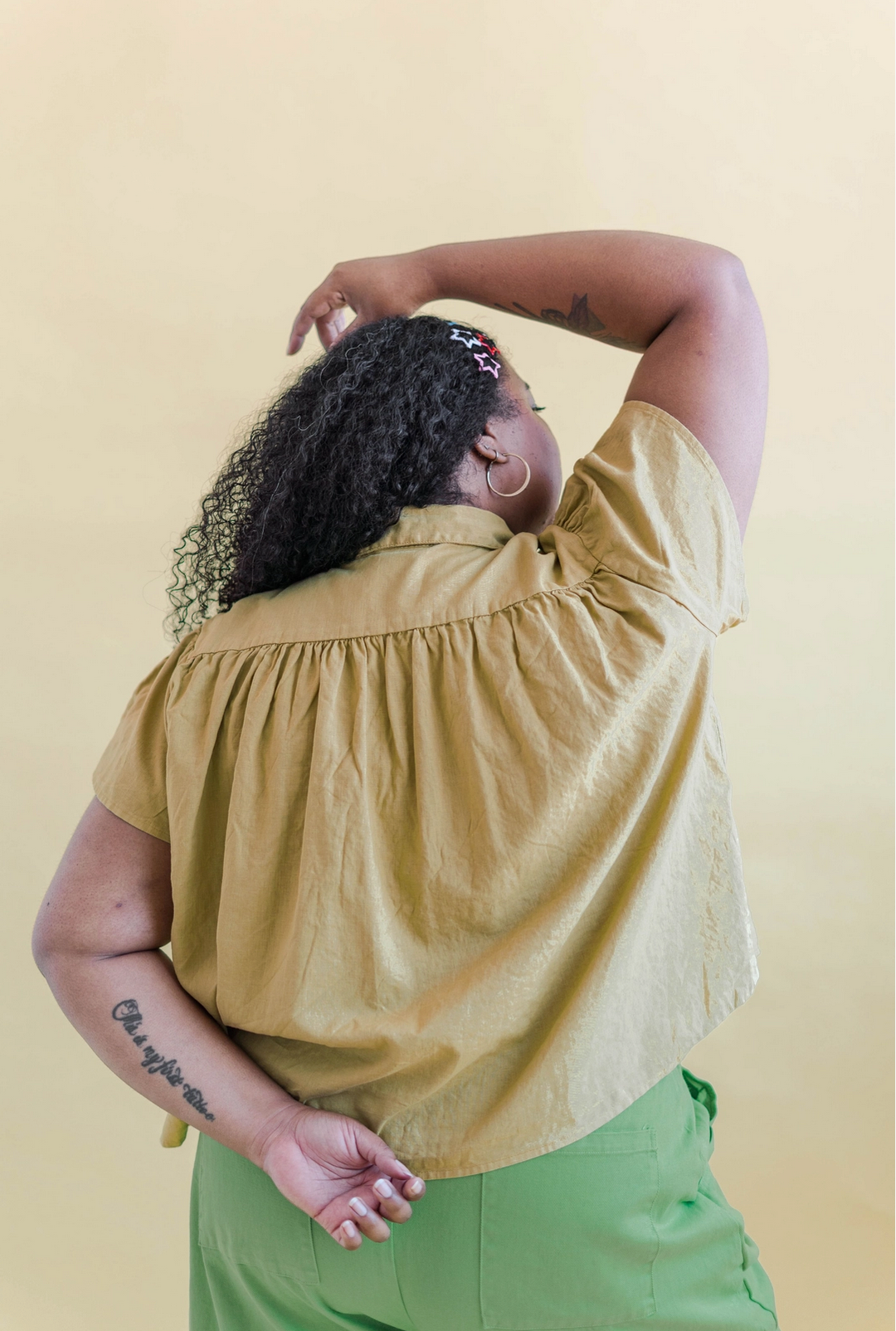 Linen Button Down Top | Extended Sizes