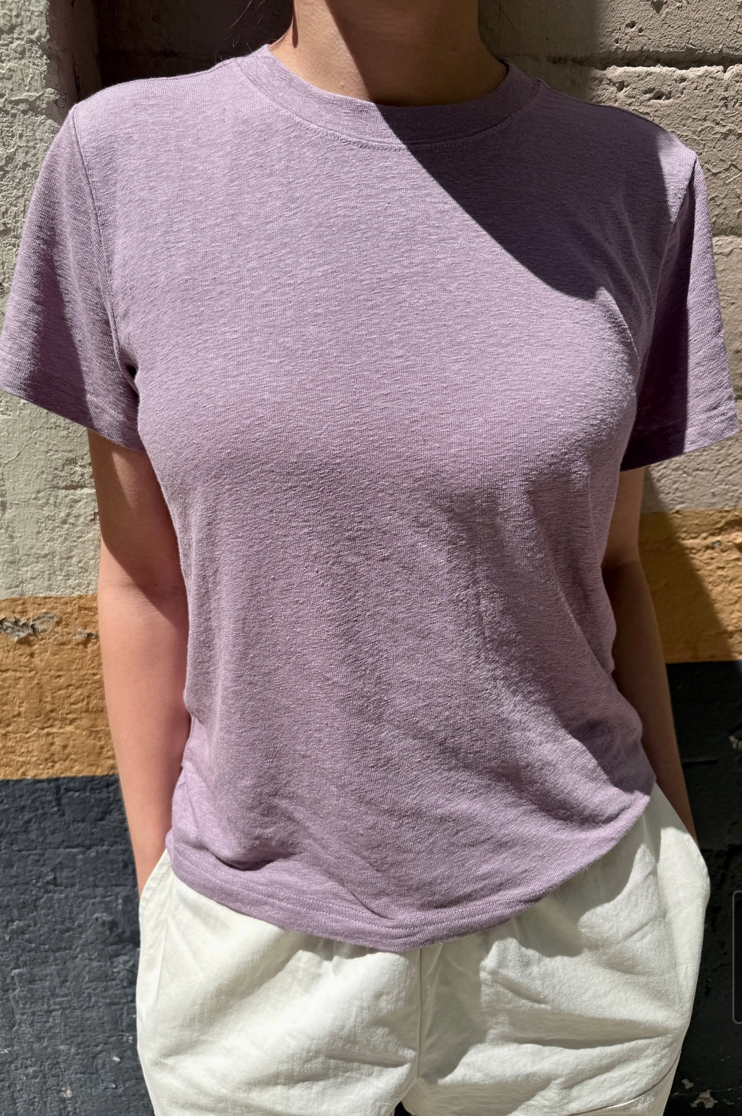 Bo Linen Blend Tee | Multiple Colors