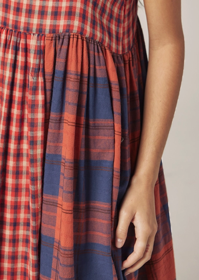 Contrast Panel Dress