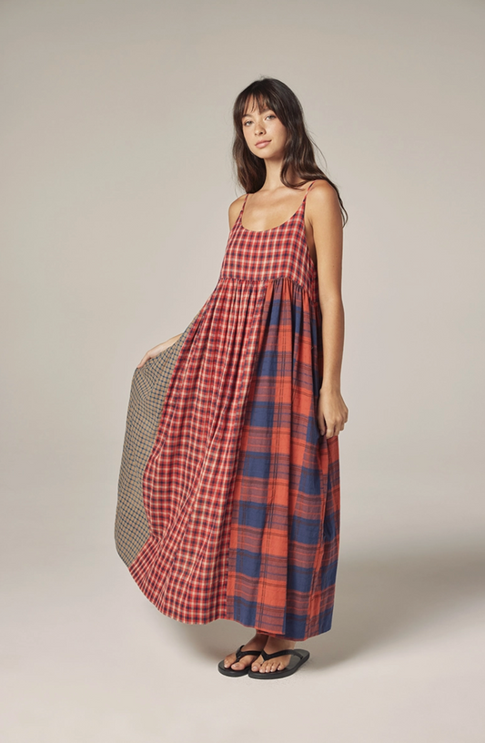 Contrast Panel Dress