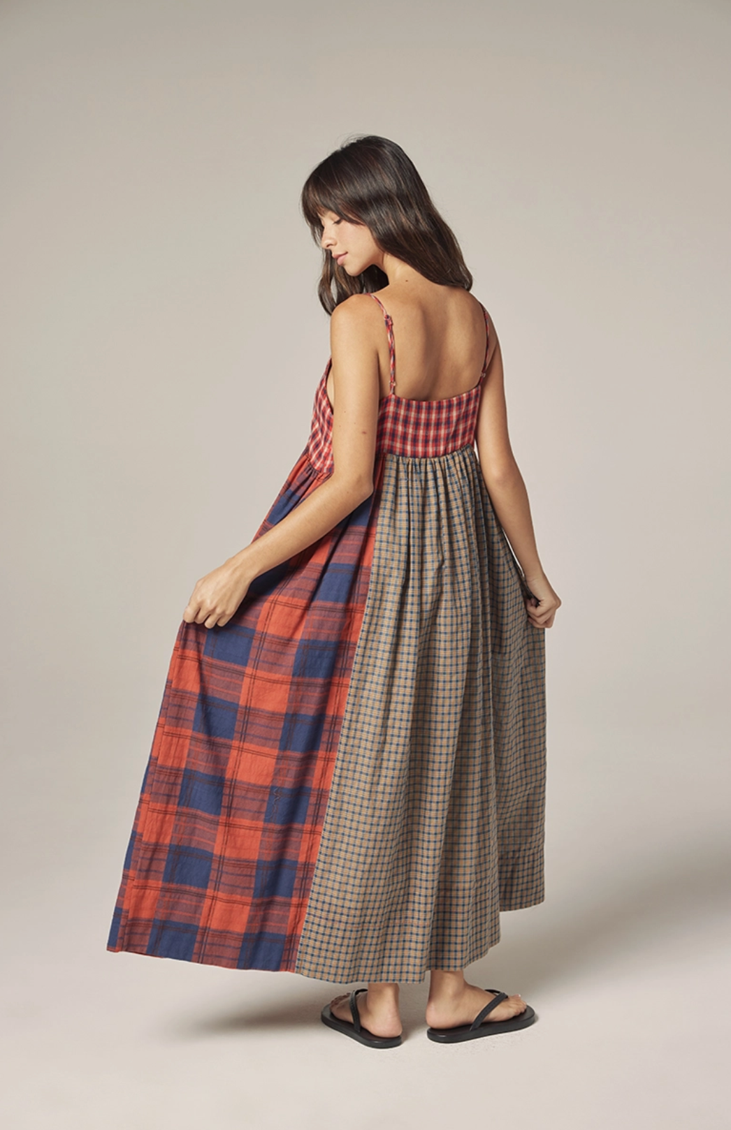 Contrast Panel Dress