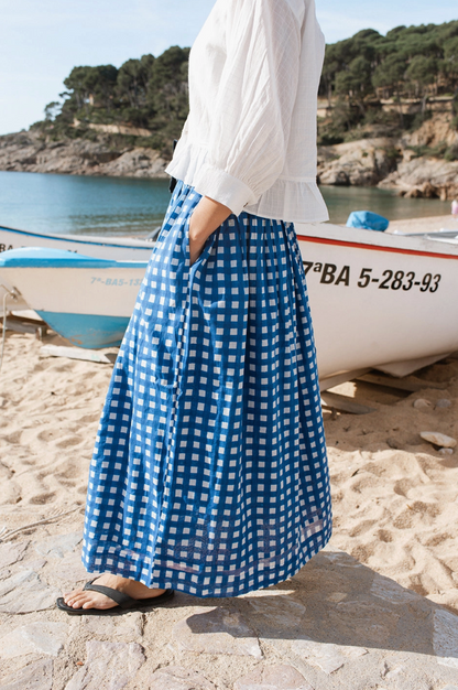 Classic Crow Skirt | Blue Check
