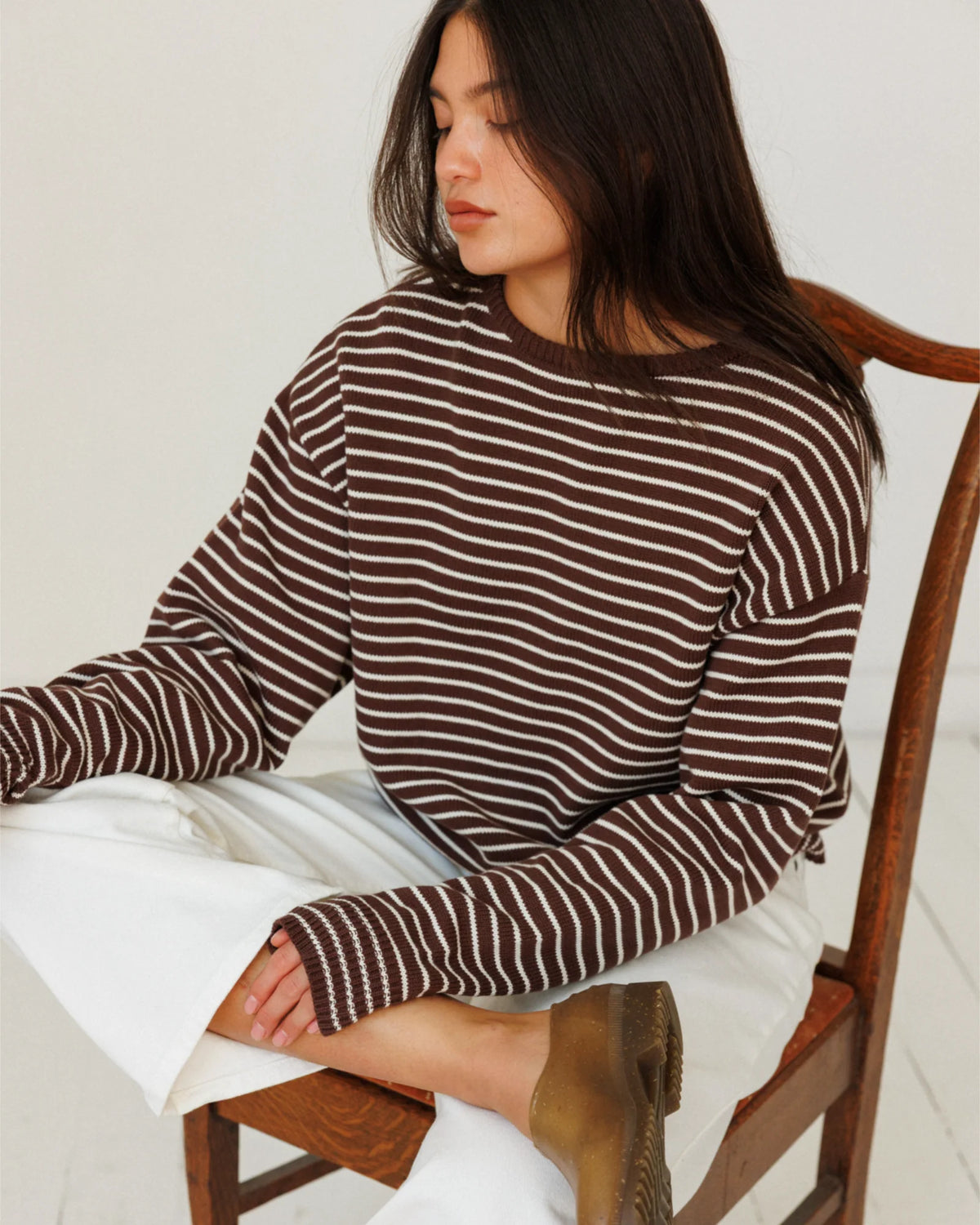 Stripe Crewneck Knit | Multiple Colors
