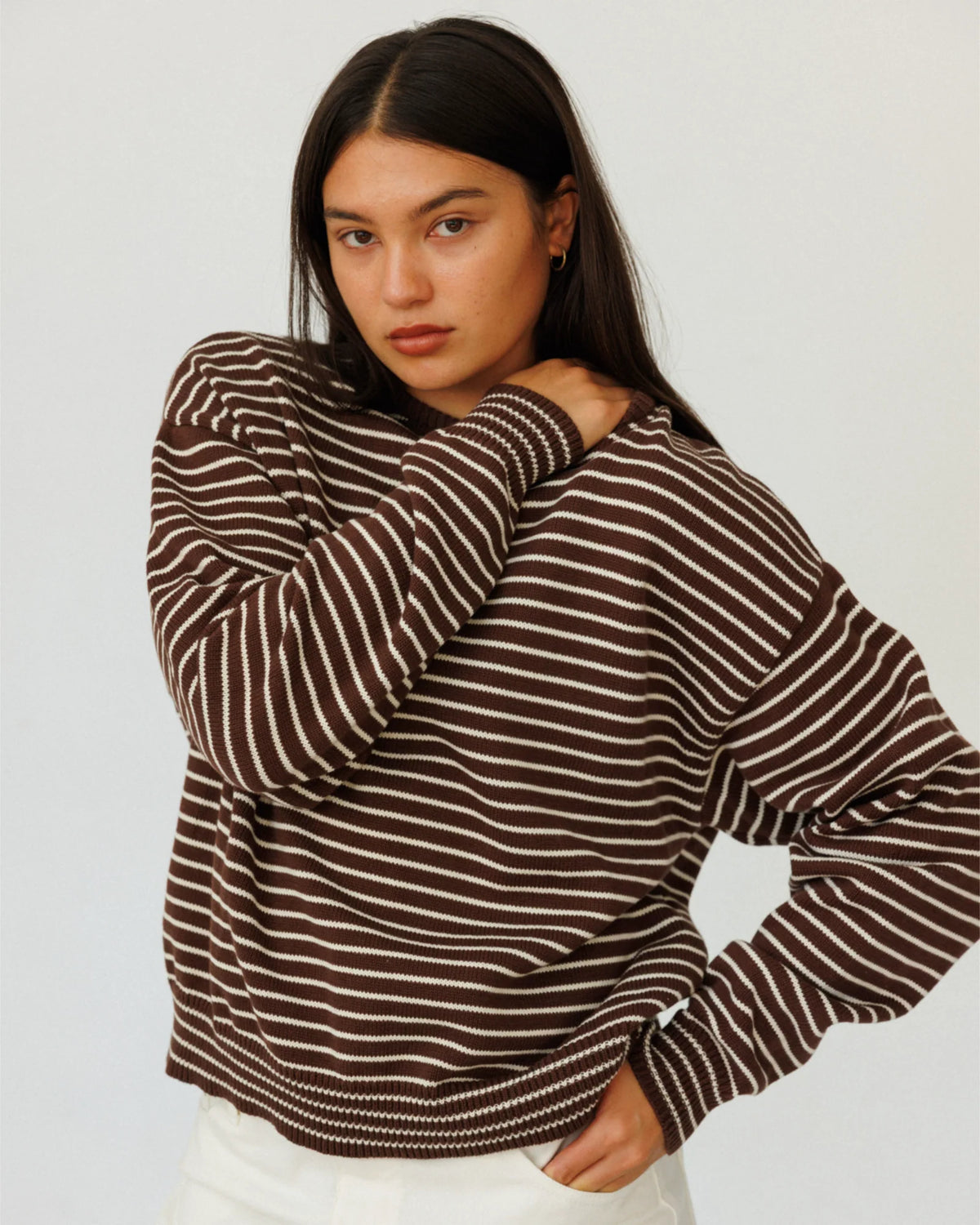 Stripe Crewneck Knit | Multiple Colors