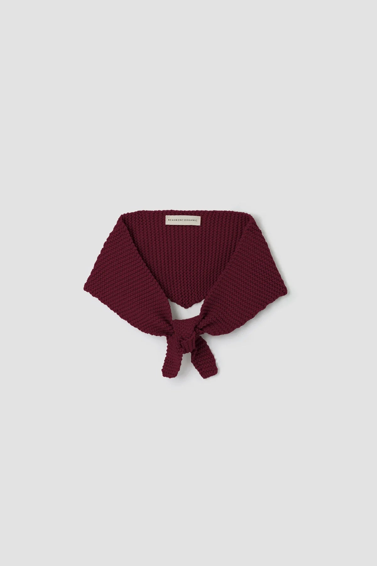 Organic Cotton Knit Scarf | Bordeaux
