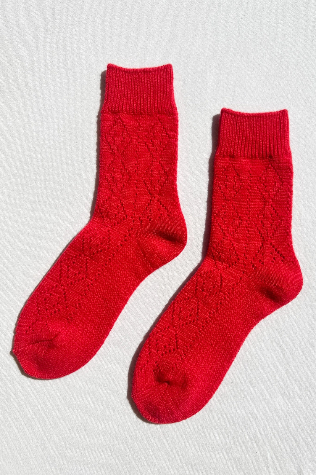 Cashmere Pointelle Socks - Multiple Colors