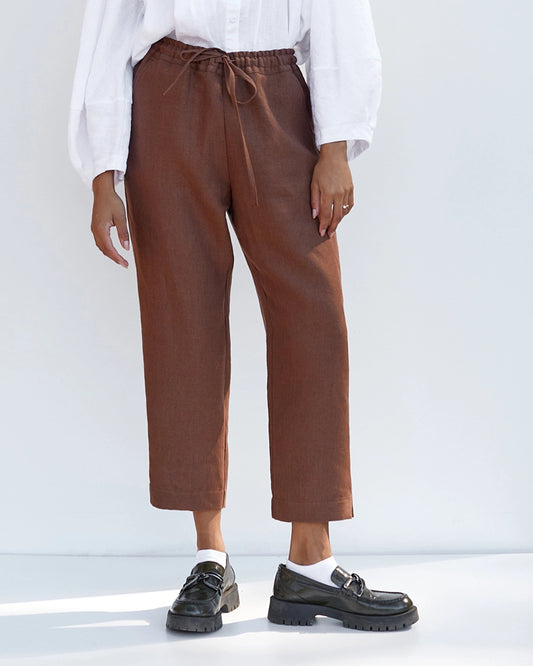 Linen Pants - Cocoa