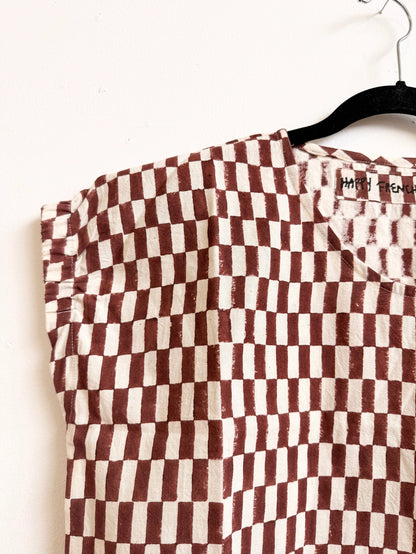 Zélia Top | Brown Check