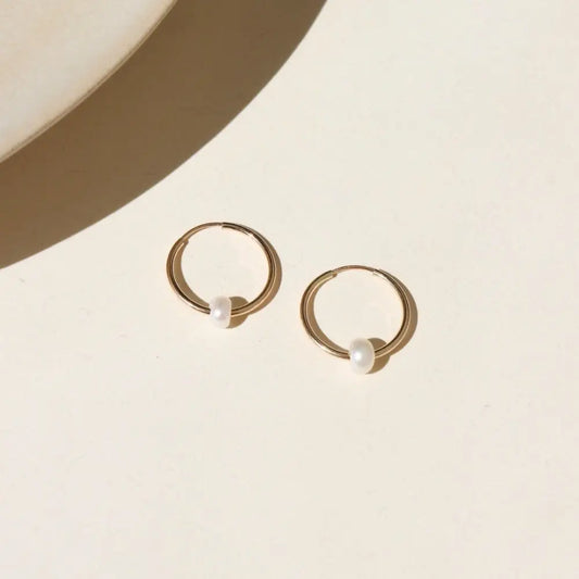 Pearl Hoops