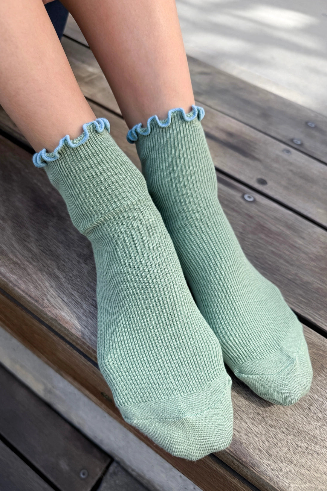Petite Ruffled Modal Socks | Multiple Colors