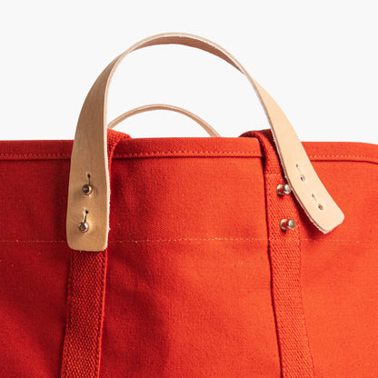 Large East West Tote | Persimmon