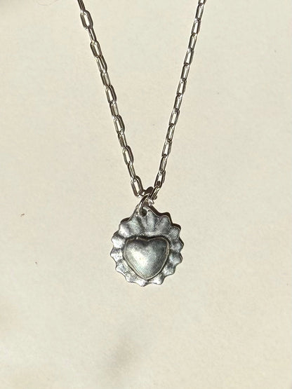 Sacred Heart Necklace | Gold or Silver