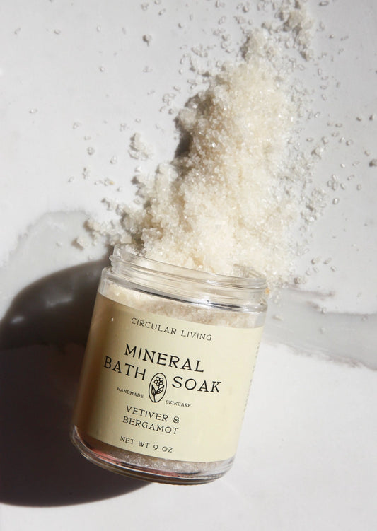 Mineral Bath Soak - Vetiver & Bergamot