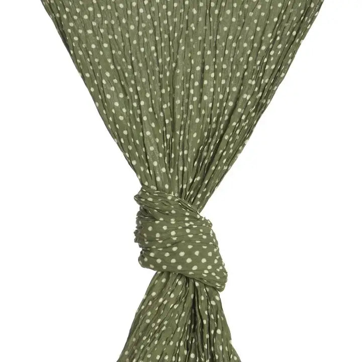 Organic Cotton Polka Scarf