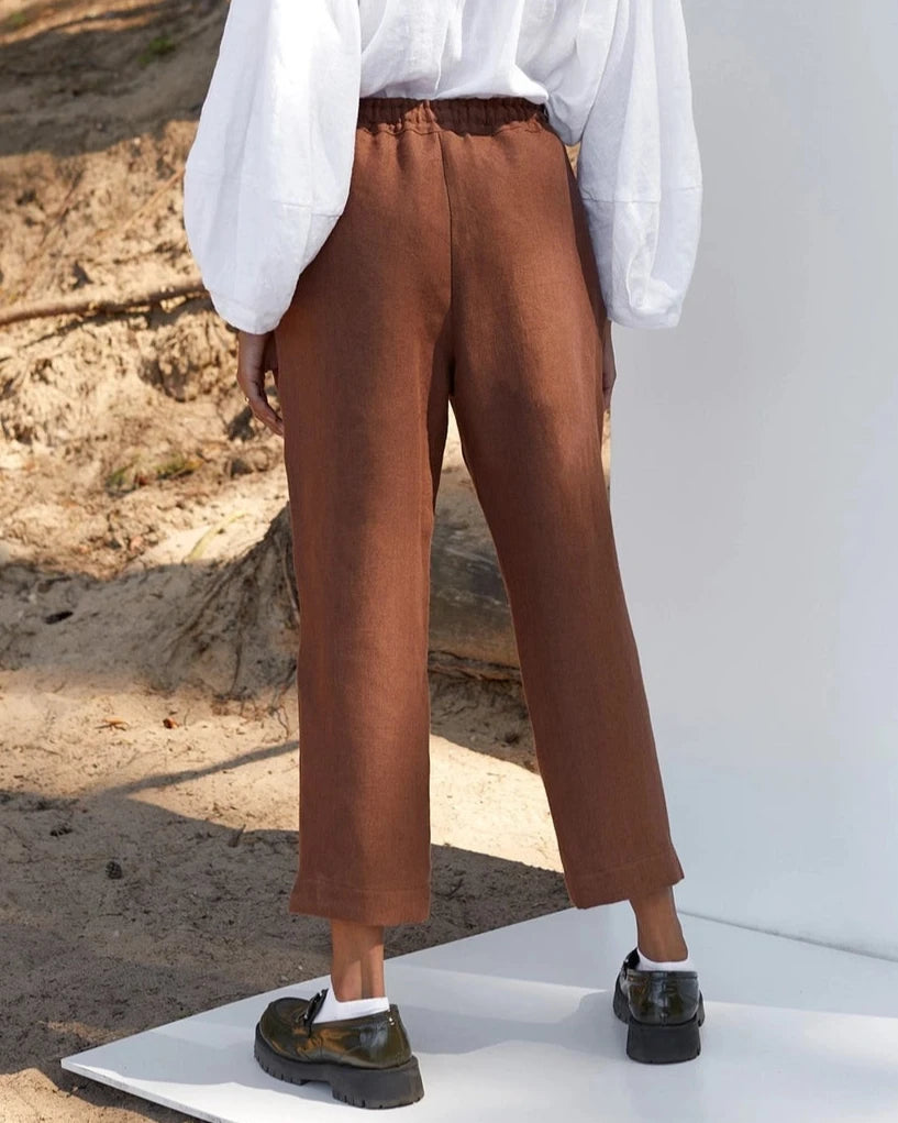 Linen Pants - Cocoa