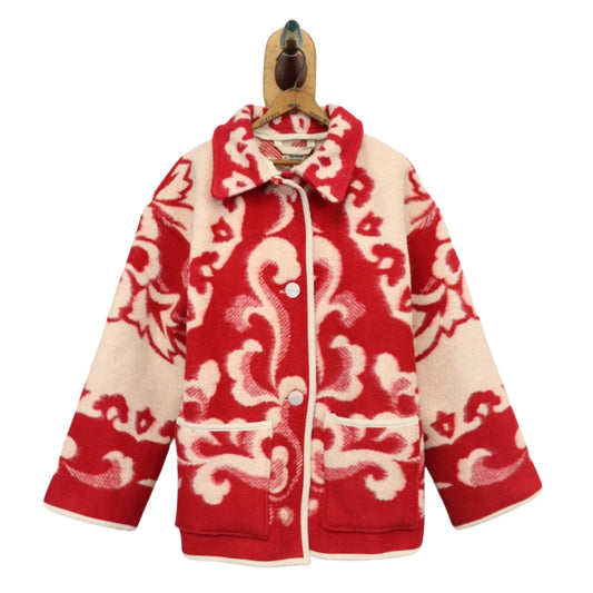 Camp Blanket Coat - Red