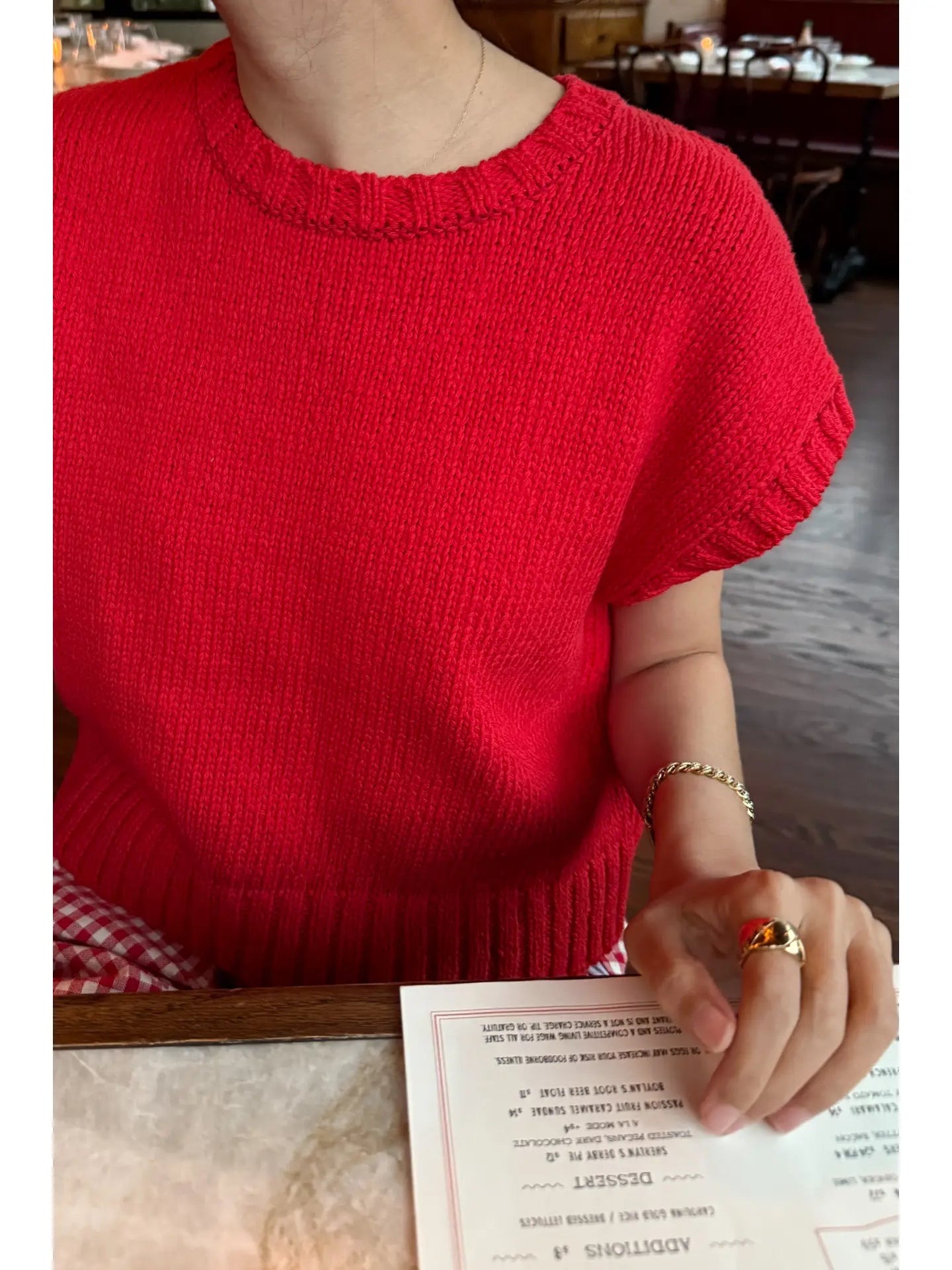 Pierre Cotton Sweater - Chilli