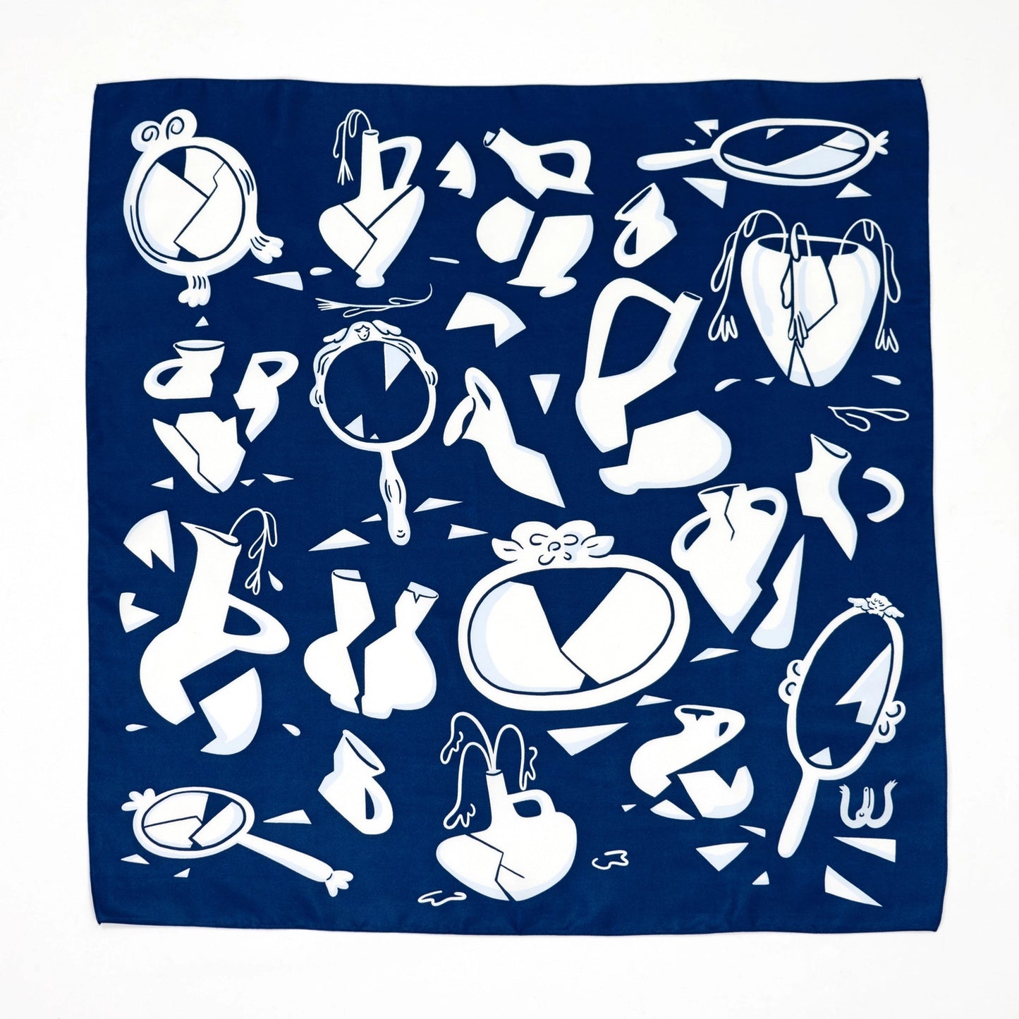 Broken Vases Silk Scarf