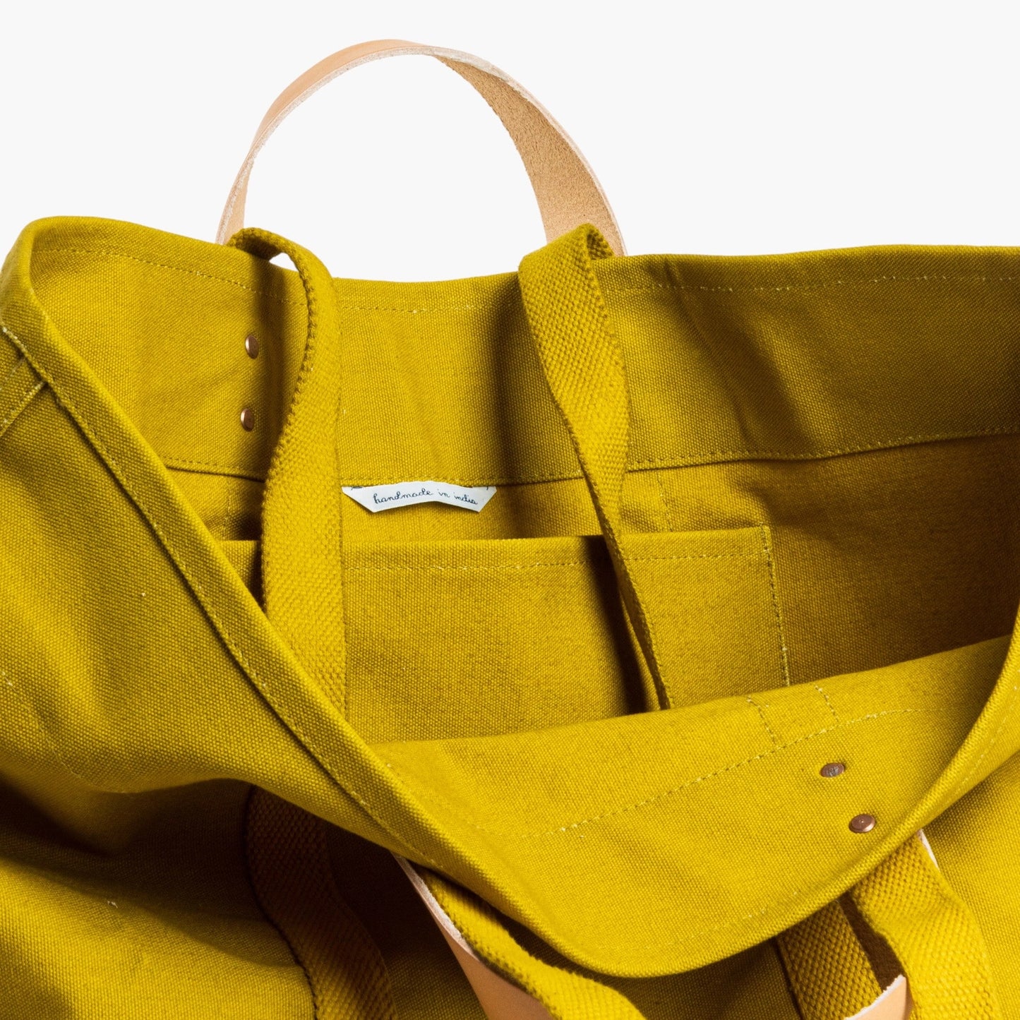 Large East West Tote | Chartreuse