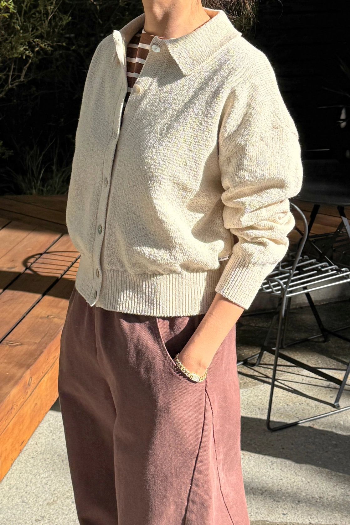 The Club Cardigan | Naturel