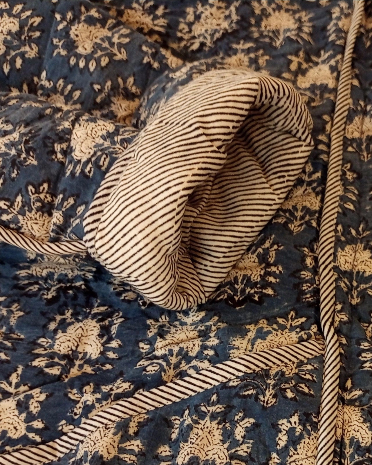 Quilted Reversible Block Print Jacket