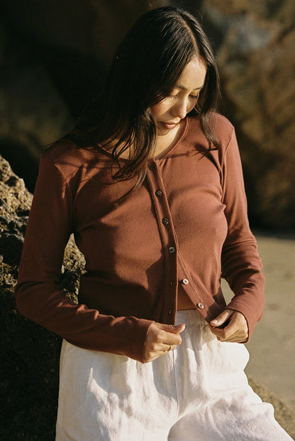 Organic Cardi | Mocha
