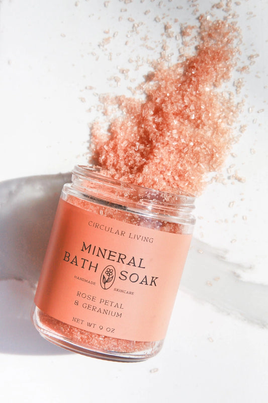 Mineral Bath Soak - Rose Petal & Geranium