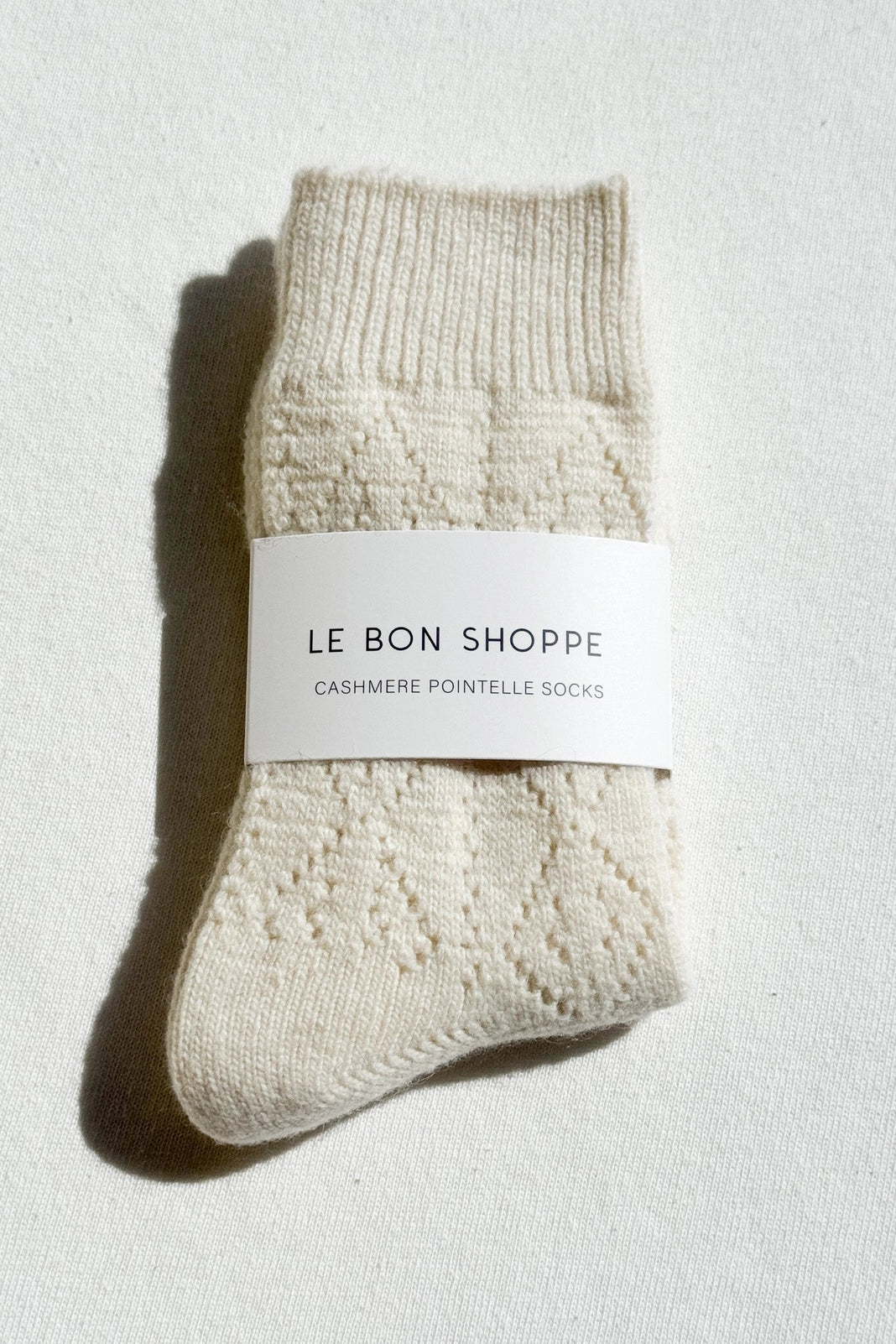 Cashmere Pointelle Socks - Multiple Colors