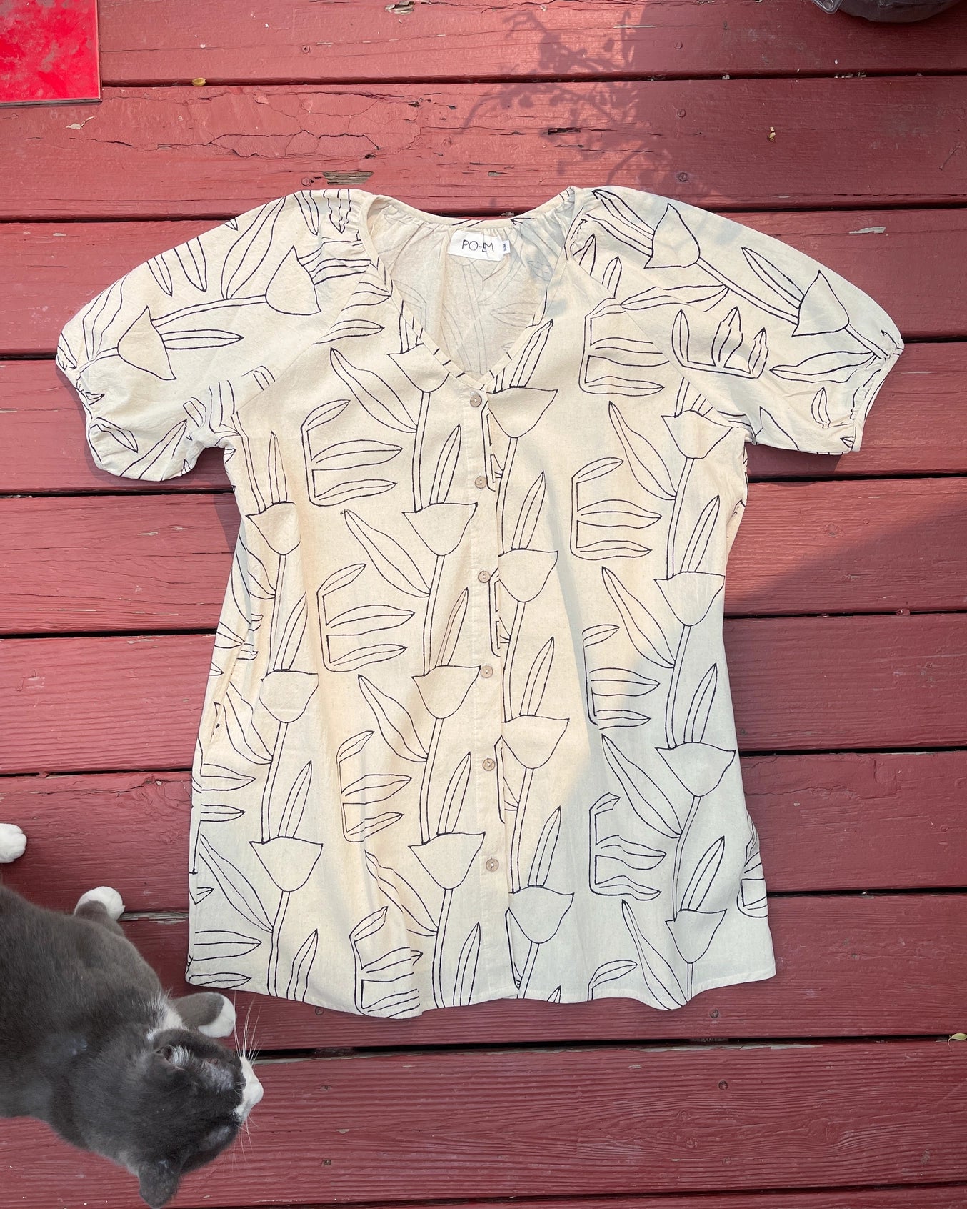 Block Print Tulipino Tunic Dress