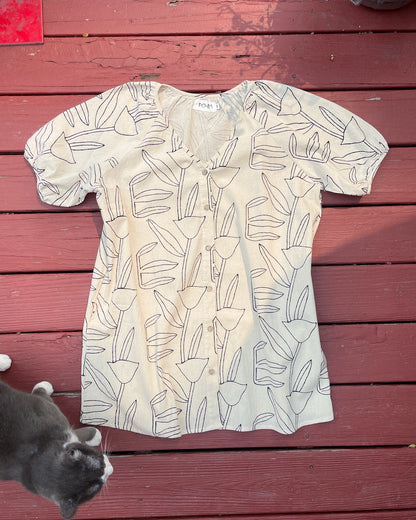 Block Print Tulipino Tunic Dress